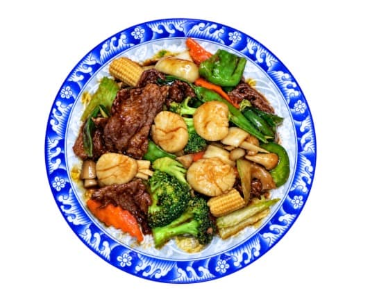 Beef and Scallops
